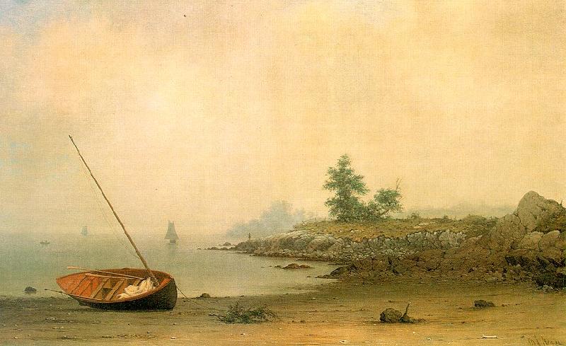 Martin Johnson Heade The Stranded Boat oil painting image